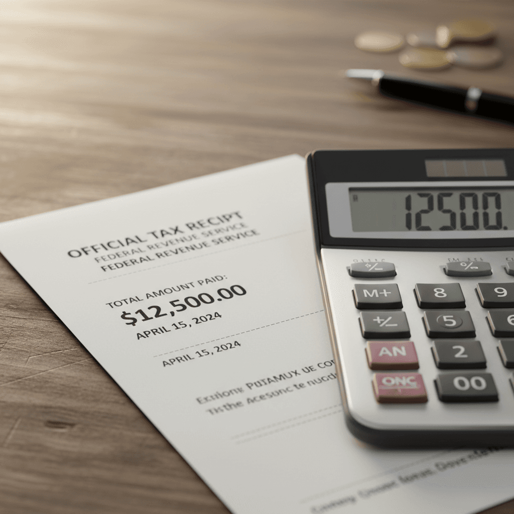 tax receipt document