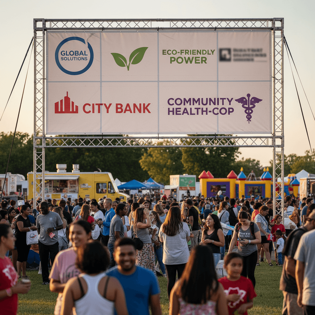 sponsor recognition banner