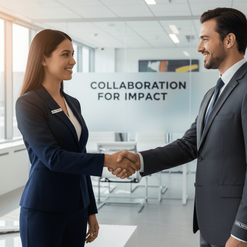 handshake signifying sponsorship